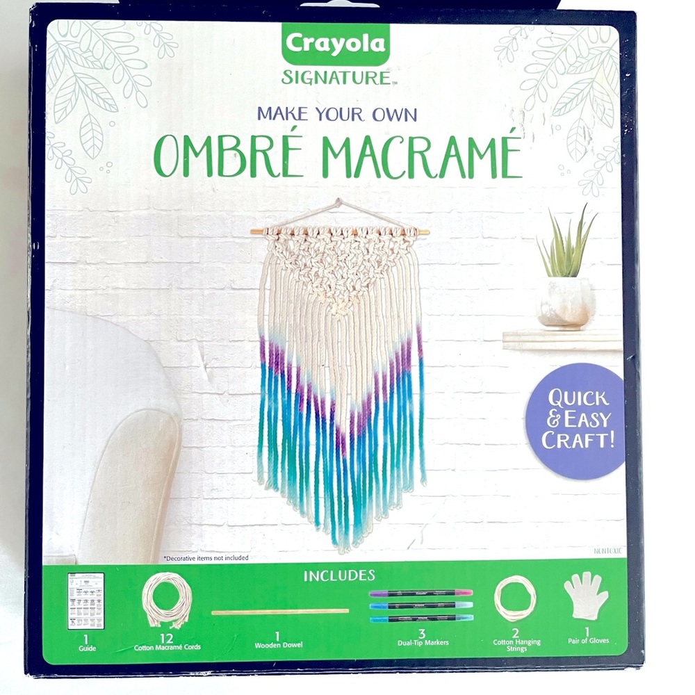 Crayola Ombre Macrame DIY Craft Kit